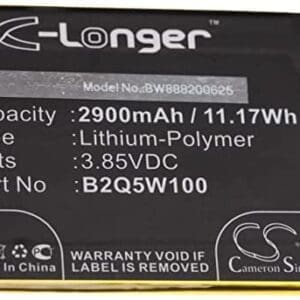 vhbw batería reemplaza HTC B2Q5W100 para Smartphone (2900mAh, 3.85V, Litio polímero)