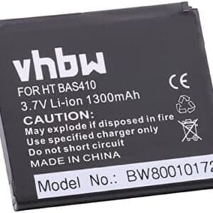 vhbw Batería reemplaza HTC BA S410, BB99100 para móvil, Smartphone teléfono PDA Notepad Tableta (1300mAh, 3,7V, Li-Ion)