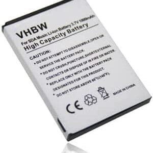vhbw Batería Compatible con HTC Tornado, Robbie, Oxygene, Sonata, Hurricane, S310, Tornado Noble móvil, Smartphone (1000 mAh, 3,7 V, Li-Ion)