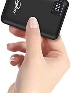 Cargador Portatil Power Bank 10000mAh de Carga Rápida 2.4A Batería Externa Paquetes de Dos Puertos con Pantalla LCD Compatible con iPhone Huawei iPad Samsung Nintendo Switch y Tabletas