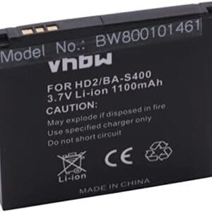 BATERÍA LI-Ion 1100mAh Compatible con HTC HD2. T8585, Leo, Leo 100 sustituye 35H00128-00M, BA S400