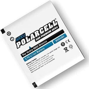 PolarCell Batería para Nokia 8800 | Sirocco 8801 Sirocco sustituye a la batería Original BL-5X BP-6X | 800mAh| 15% más de Capacidad Que la batería Original | Células de Calidad A+