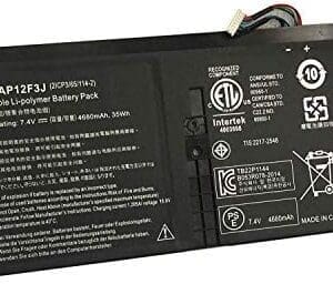 AP12F3J 2ICP3/65/114-2 Reemplazo de la batería del portátil para Acer Aspire13.3 S7 Ultrabook S7-391 S7-391-53334G12aws MS2364 S7-391-53334G12aws S7-391-53334G25aws Series(7.4V 4680mAh 35Wh)