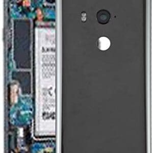 Part de Repuesto del teléfono Celular Tapa Trasera de la batería con Lente de cámara para los Ojos HTC U11