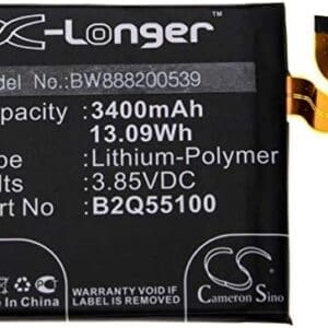 vhbw Batería Recargable Compatible con HTC U12+, U12 Plus móvil, Smartphone (3400 mAh, 3,85 V, polímero de Litio)