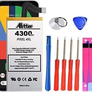 Batería de repuesto para Google Pixel 4XL [4300mAh] de alta capacidad para Google Pixel 4XL G020J-B con juego completo de herramientas