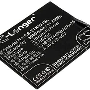 TECHTEK baterías Compatible con [ZTE] Nubia M2 Lite, Nubia M2 Lite Dual SIM, Nubia M2 Lite Dual SIM TD-LTE, Nubia X8, Nubia X8 Dual SIM TD-LTE, Nubia Z11, Nubia Z11 Dual SIM TD-LTE, NX531, NX531J FBA