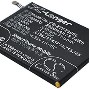 TECHTEK baterías Compatible con [ZTE] Grand S Flex, MF910, MF910 4G LTE, MF910S, MF920, MF920A, MF920S, MF920VS, MF920W+, MF971, MF971F, MF971V sustituye Li3820T43P3h715345, para Li3823T43P3h7153 FBA