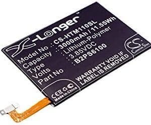 TECHTEK baterías Compatible con [HTC] 10 4G LTE, 10 Lifestyle, HTC6545LVW, One M10, One M10h, One M10U sustituye 35H00256-00, para B2PS6100