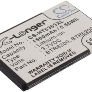 Batería Compatible con fit to HTC BB00100, A3333, BTR6200, BTR6200B, Droid Eris, A6388, Legend, Buzz, Wildfire