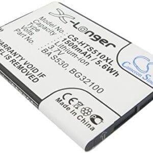 TECHTEK baterías Compatible con [HTC] Bliss, C510, C510e, Desire S, G15, PG88100, Rhyme, S510b, S510E, Saga, Salsa, para [Google] G12, G15 sustituye 35H00152-00M, para 35H00159-00M, para BA S530, par