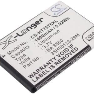 TECHTEK baterías Compatible con [HTC] 7 Pro, T7576 sustituye 35H00123-29M, para BA S550