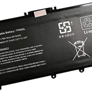 TF03XL Reemplazo de la batería del portátil para HP Pavilion 14-BK 14-BF 14-BF050WM BF040WM BF102TX BF155TX BF195TX BK091ST BK061ST 15-CC 15-CD 15-CK 17-AR 15-CC610MS CC123CL CC563ST(11.55V 41.7Wh)