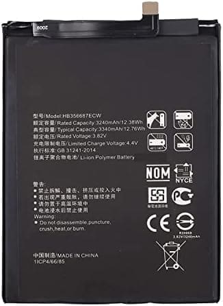 Backupower Batería de repuesto HB356687ECW compatible con Huawei Mate 10 Lite/P30 Lite/Honor 7X/Nova 2 Plus/Nova 2S/Y7 2018/Nova Plus G10 Mate 10 Lite