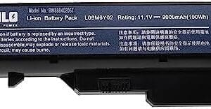 EXTENSILO Batería Compatible con Lenovo IdeaPad G475E, G475G, G475L, G560, G560 0679, G560A, G560E Notebook (9000 mAh, 11,1 V, Li-Ion)