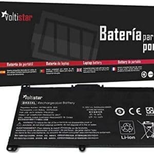 VOLTISTAR® - Batería BK03XL para portátil HP Pavilion X360 14-BA000 14M-BA000 14M-BA011DX 14M-BA013DX 14M-BA015DX 14M-BA114DX 14-BA001TX 14-BA007TX HSTNN-LB7S 916366-421 HSTNN-UB7G (11.55V)