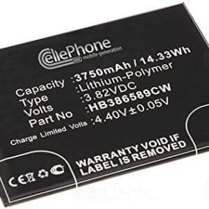 cellePhone batería Li-Polymer para Huawei Honor V10 - P10 Plus (reemplazado HB386589CW)