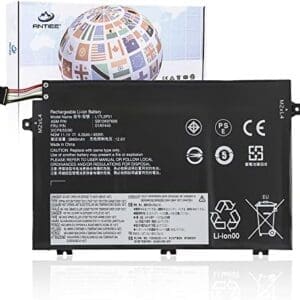 ANTIEE Batería 01AV445 L17L3P51 compatibile Lenovo ThinkPad E480 E490 E485 E495 E580 E585 E590 E595 E14 E15 Serie SB10K97606 SB10K97608 01AV4444 7 L17C3P51 L17M3P52 SB10K97609 45Wh