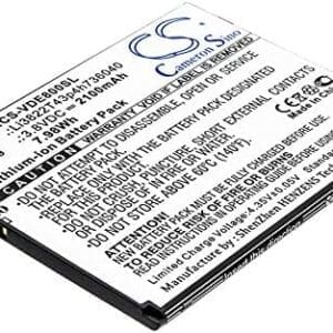 TECHTEK baterías Compatible con [ZTE] N9137, NZ9137, Tempo Go, Tempo X, Tempo X N9137, Z558BL, ZFIVE C, ZFIVE C LTE Z558VL, ZFIVE G, ZFIVE G LTE Z557BL, para [Vodafone] Smart E8, VFD511, VFD513 susti