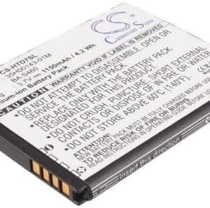 Li-Ion Battery Pack Fits HTC 35H00143-01M, 35H00154-01M, BA S460, HD7, PD29110, HD3, Marvel