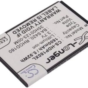 Li-Ion Battery Pack Fits HTC S521, Supersonic, 35H00123-22M, BA S420, RHOD160, 35H00123-02M, BA S390