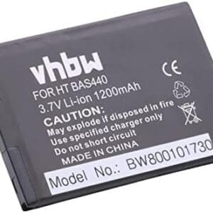 vhbw Batería Recargable reemplaza HTC 35H00127-05M, 35H00127-06M para móvil, Smartphone PDA, Notepad, Tableta (1200 mAh, 3,7 V, Li-Ion)