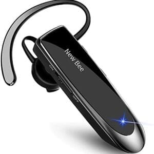 New Bee Auricular Bluetooth Auricular inalámbrico Bluetooth Mano Libre con tecnología de Captura de Voz Clara Auricular Bluetooth para iPhone Samsung Huawei HTC, Sony, etc