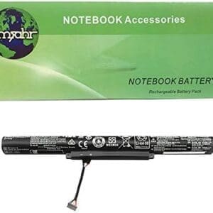 Amsahr L14S4A01-03 - Batería de reemplazo para Lenovo L14S4A01, Y50C, Z41-70, Lenovo IdeaPad Z51-70, Z41, Z51 (Incluye Auricular estéreo) Color Gris