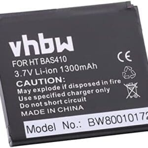 vhbw Batería reemplaza HTC 35H00132-05M, 35H00132-06M para móvil, Smartphone teléfono PDA Notepad Tableta (1300mAh, 3,7V, Li-Ion)