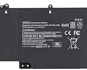 Batería de repuesto NP03XL para HP Pavilion X360 13-A010DX; Envy 15-U010DX 15-U337CL 15-U050CA HSTNN-LB6L TPN-Q146 TPN-Q147 TPN-Q148 TPN-Q149 761230-005 76094 4-421