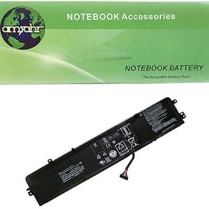 Amsahr L14M3P24-02 - Batería de reemplazo para Lenovo L14M3P24, L14S3P24 IdeaPad 700-15ISK 80RU005QGE, 80RU00APUS, 80RU00AQUS, Color Gris