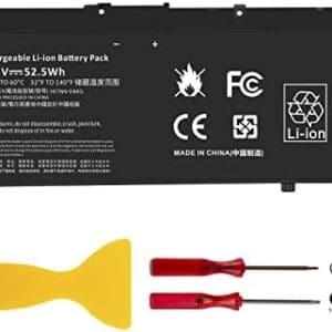ASUNCELL 52.5Wh SR03XL Batería para HP Envy X360 15-CN0000 15-CP0000 17-BW0000 Pavilion 15-CX0000 SR03052XL L08934-2B1 L08934-1B1 L08934-2C1 L08855-855 TPN-C133 TPN-C134 TPN-Q194 HSTNN-IB8L