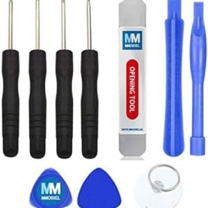 MMOBIEL Kit 10 en 1 de Herramientas para reparación inclyendo Destornilladores, Herramientas pry. para teléfonos Inteligentes, etc Incl Copa de succión y Palanca metálica (Spudger)