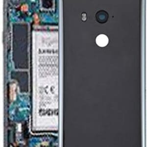 GUODONG Accesorios de reparación Cubierta de batería Trasera con Lente de la cámara for HTC U11 + (Negro) Piezas de Repuesto (Color : Black)