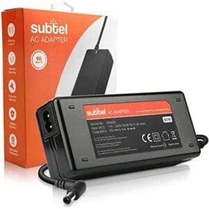 subtel® Fuente de Alimentación 19V 90W Compatible con HP Compaq/Compaq Presario/EliteBook 8470P 8460P / Envy/Pavilion DV7, DV6, G7  - Cable Corriente 2.6m Cargador Rapido 463955-001