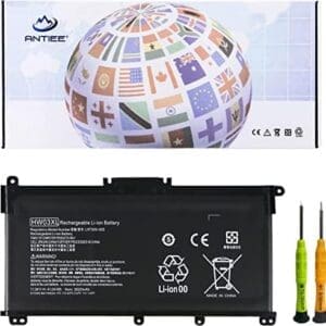 ANTIEE HW03XL - Batería portátil para HP Pavilion 15-EG 15-EH 15-eg0xxx 15-eg0073cl 15-eh0xxx, HP Laptop 17-CN 17-CP 17-cn0xxx 17-cp0xxx 17-cp0013dx 17-cn0023dx 17z-cp00000 HWO3XL L. 97300-005 11,34 V