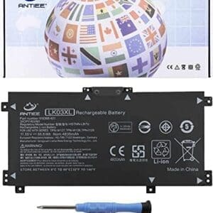 ANTIEE LK03XL Batería para HP Envy 17 17-AE143NG 17M-AE0XX 17T-AE100 cto 2RX66AV Envy X360 15-BP000 15-BP107TX 15M-BP000 15M-BP012DX 15-BP100TX 15-BP194CL 916368-541 916814-855 11.55V 55.8Wh