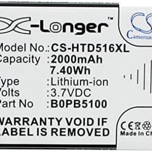 TECHTEK baterías Compatible con [HTC] D316, D316d, D516, D516c, D516d, D516t, D516w, Desire 516, Desire 516c, Desire 516t, Desire 516w, Desire D316, Desire D316d, Desire D516d, Desire D516t, Desire D