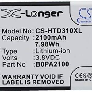 TECHTEK baterías Compatible con [HTC] D310, D310w Dual SIM, Desire 310, Desire D310, Desire D310f, Desire D310w, Desire V1 sustituye 35H00211-00M-V, para 35H00211-01M, para 35H00221-01M, para B0PA210