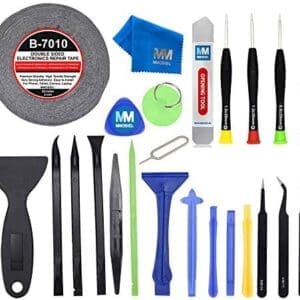 MMOBIEL 24 en 1 Set Destornilladores Profesional Incl Cinta Adhesiva de 2mm para varios Smartphones y Tablets