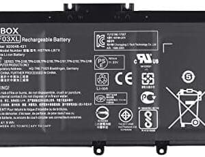 7XINbox 11.55V 41.9Wh/3630mAh TF03XL TF03041XL Reemplazo batería para HP Pavilion 15-CC 15-CD 17-AR 17-AR050WM 17-AR007CA 14-BF Series 920046-121 920070-855 HSTNN-IB7Y HSTNN-LB7J HSTNN-LB7 -UB7J