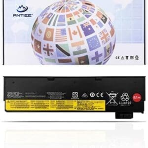 ANTIEE T470 48Wh 61+ 01AV425 Laptop Batería para Lenovo ThinkPad A475 A485 TP25 P51S P52S T480 T570 T580 Series 01AV425 4X50M0881 01AV491 SB10K97582 SB10K97583 01AV426 L18M6P71 SB10K97661 02DL023