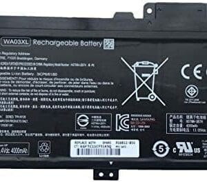 Batería de Repuesto for WA03XL HSTNN-UB7H 916812-855 HP Pavilion X360 15 Series 916367-421 916367-541 HSTNN-LB7T TPN-W126 WA03048XL WA03048XL-PR WAO3XL (11.4V 48Wh 4212mAh)