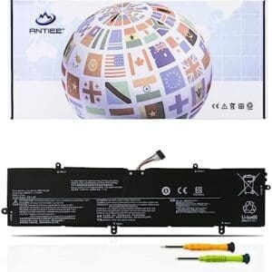 ANTIEE 79Wh L17M4PB1 L17C4PB1 Laptop Batería para Lenovo Ideapad 720S-15IKB 720S Touch-15IKB 81AC002XGE 81AC001AGE 81AC0034GE Series 5B10P35082 5B10P35083 5B10P35084 15.36V 5185mAh Notebook
