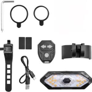 Kit de Indicadores de dirección y Soporte para Patinete XIAOMI M365 Standard Essential 1S Pro Pro 2 Scooter 3 Ninebot ES1 ES2 ES4